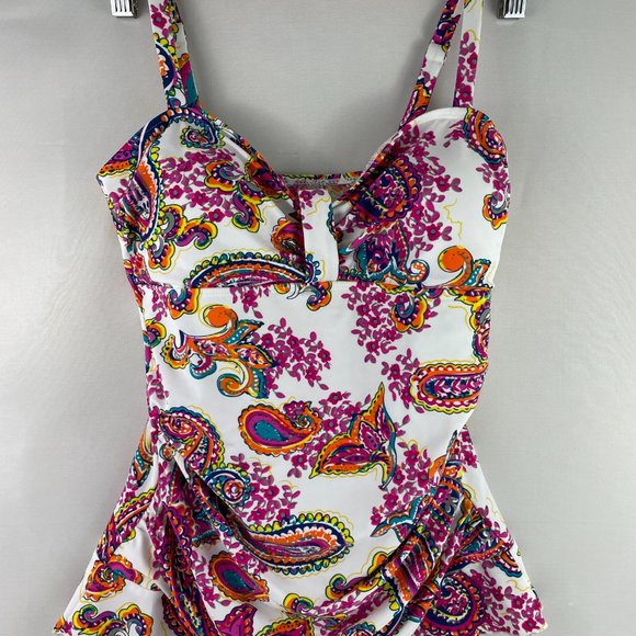 NWT Hilor Size 6 Ladies Tankini TOP - Picture 1 of 8